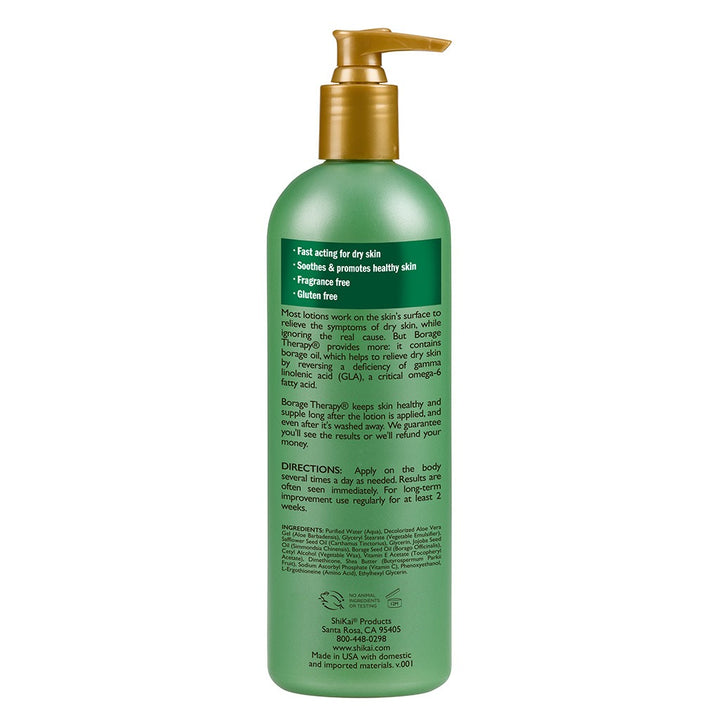 ShiKai Borage Therapy The Dry Skin Solution Original Unscented Dry Skin Lotion 480ml - Easy Pharmacy LLC