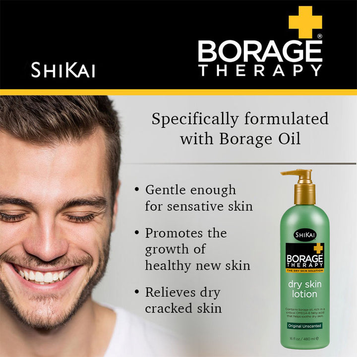 ShiKai Borage Therapy The Dry Skin Solution Original Unscented Dry Skin Lotion 480ml - Easy Pharmacy LLC