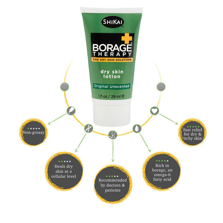 ShiKai Borage Therapy The Dry Skin Solution Original Unscented Dry Skin Lotion 29ml - Easy Pharmacy LLC