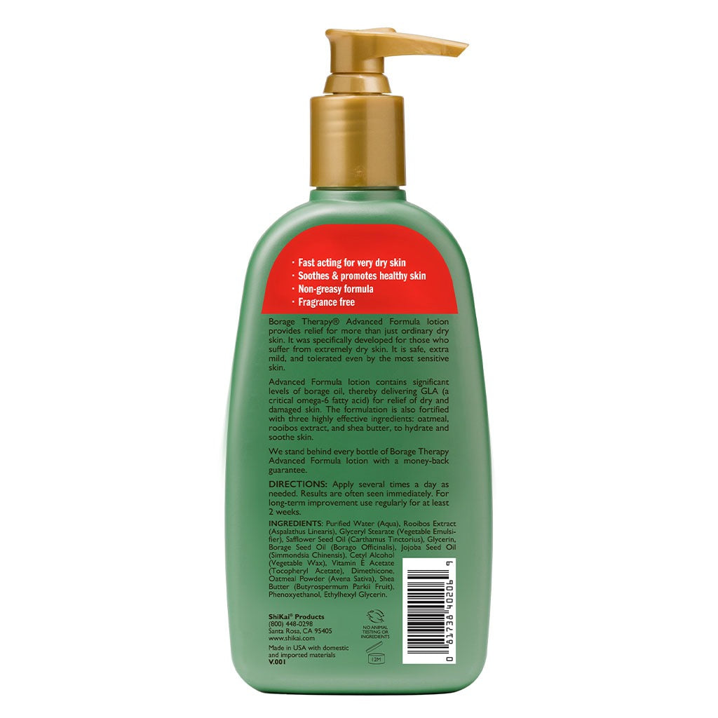 ShiKai Borage Therapy The Dry Skin Solution Advanced Formula Fragrance-Free Lotion 238ml - Easy Pharmacy LLC