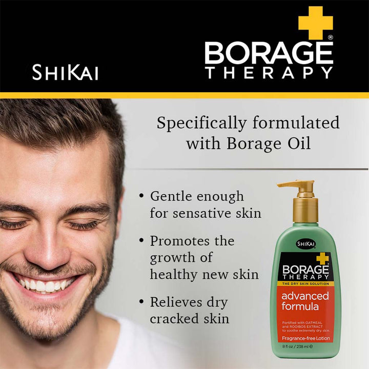 ShiKai Borage Therapy The Dry Skin Solution Advanced Formula Fragrance-Free Lotion 238ml - Easy Pharmacy LLC