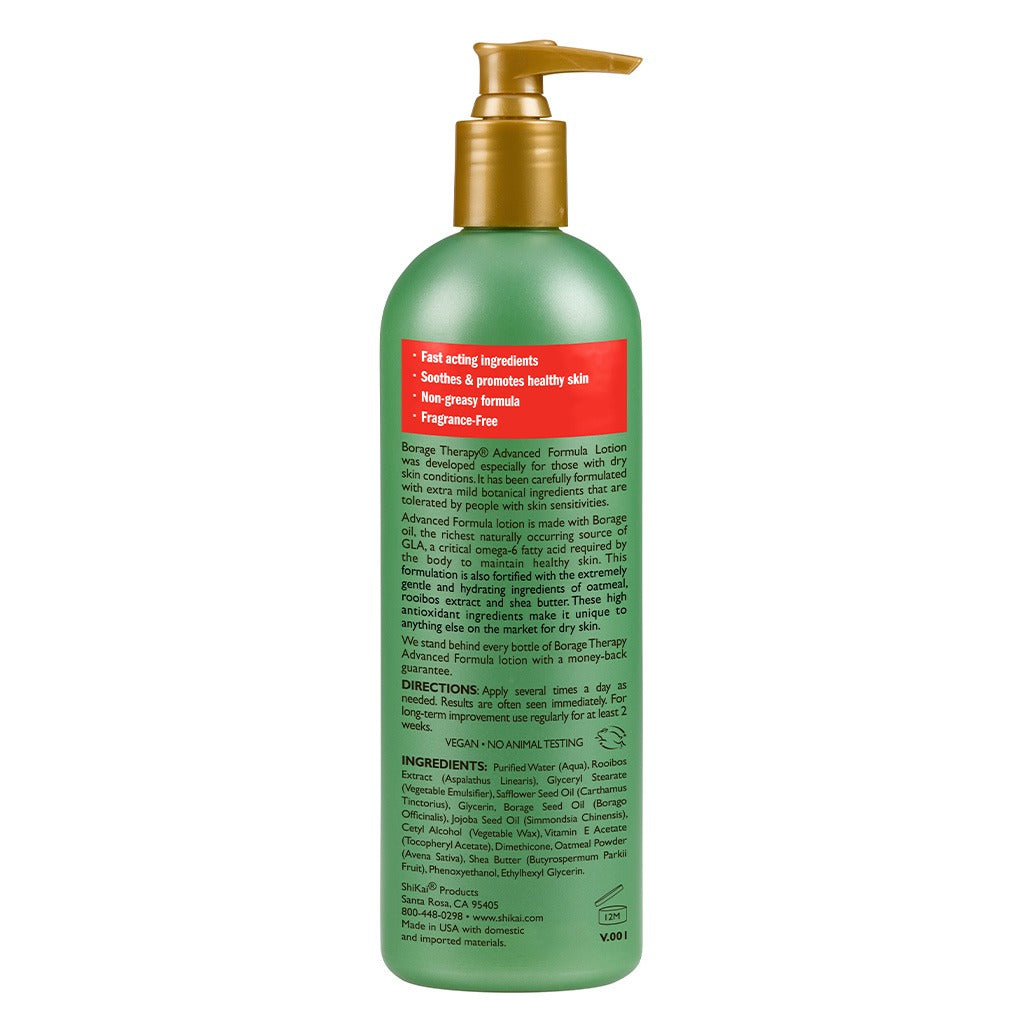ShiKai Borage Therapy The Dry Skin Solution Advanced Formula Fragrance-Free Lotion 480ml - Easy Pharmacy LLC