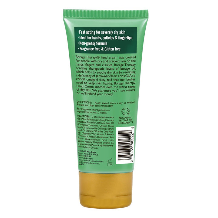 ShiKai Borage Therapy The Dry Skin Solution Fragrance-Free Hand Cream 73ml - Easy Pharmacy LLC