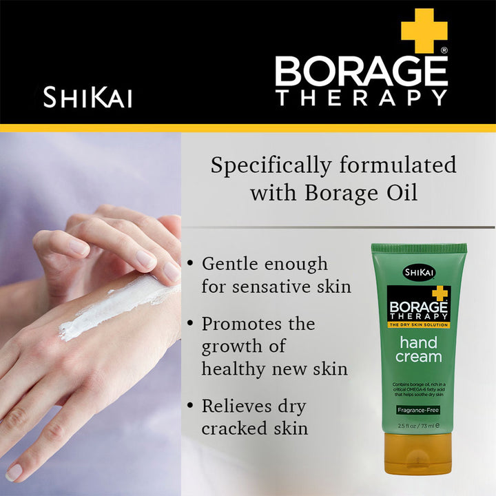 ShiKai Borage Therapy The Dry Skin Solution Fragrance-Free Hand Cream 73ml - Easy Pharmacy LLC