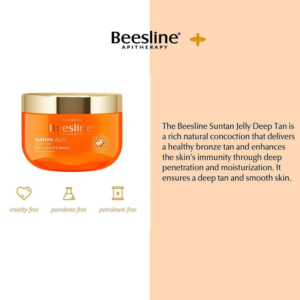 Beesline Deep Tan Carrot Oil & Beeswax Suntan Jelly 150ml - Easy Pharmacy LLC