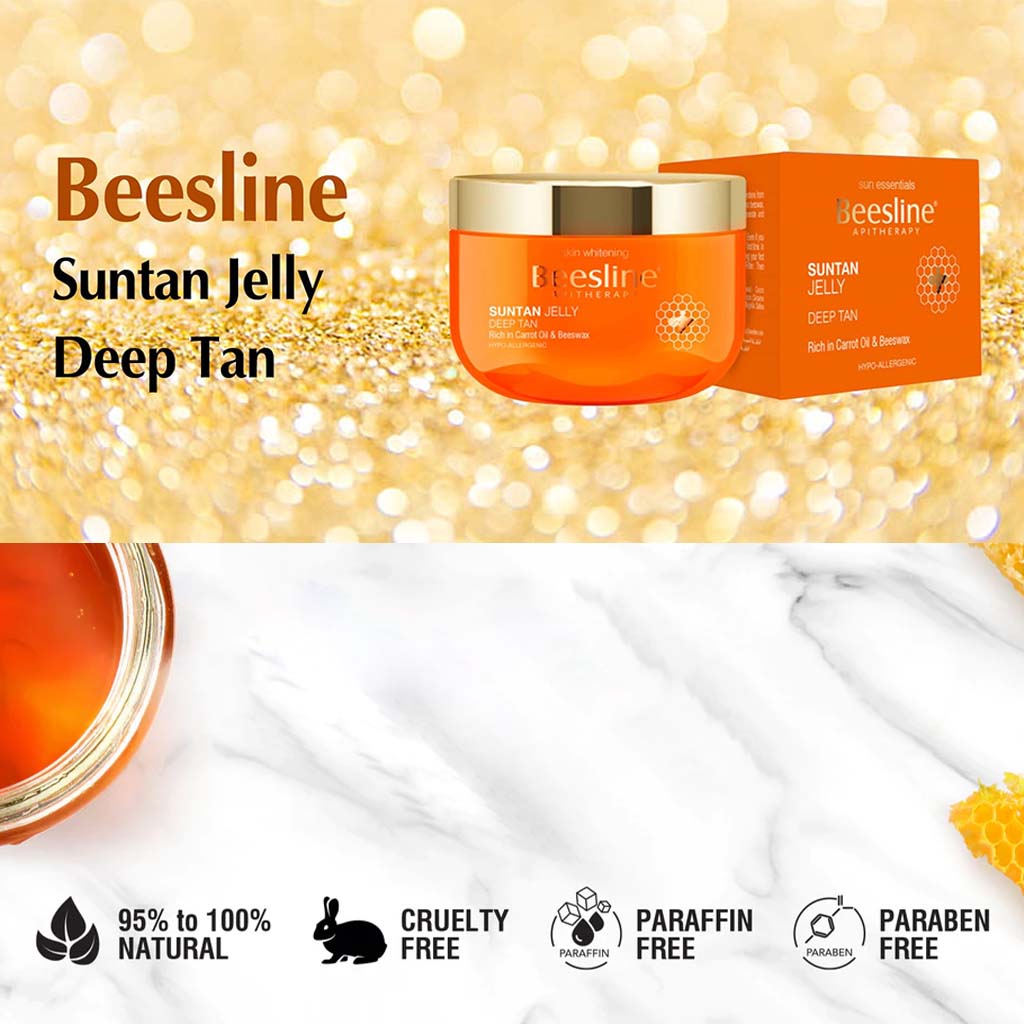 Beesline Deep Tan Carrot Oil & Beeswax Suntan Jelly 150ml - Easy Pharmacy LLC