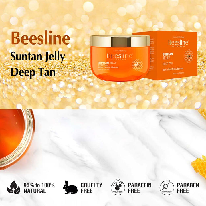 Beesline Deep Tan Carrot Oil & Beeswax Suntan Jelly 150ml - Easy Pharmacy LLC
