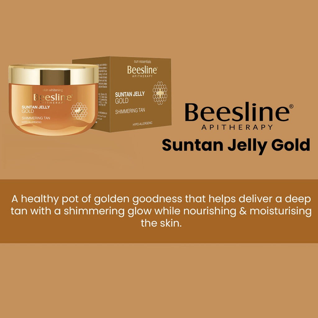 Beesline Shimmering Tan Suntan Jelly Gold 150ml - Easy Pharmacy LLC