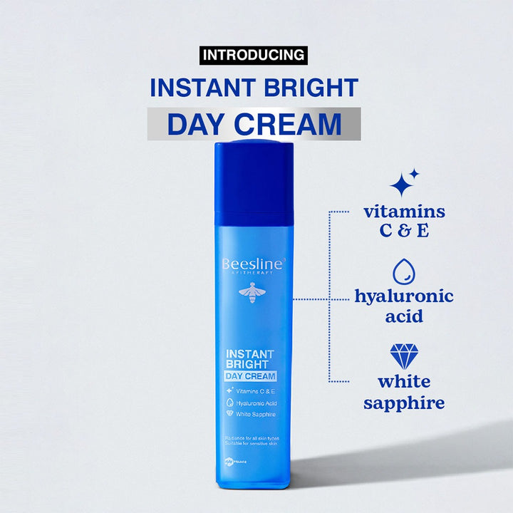 Beesline Instant White Day Cream for All Skin Types 50ml - Easy Pharmacy LLC