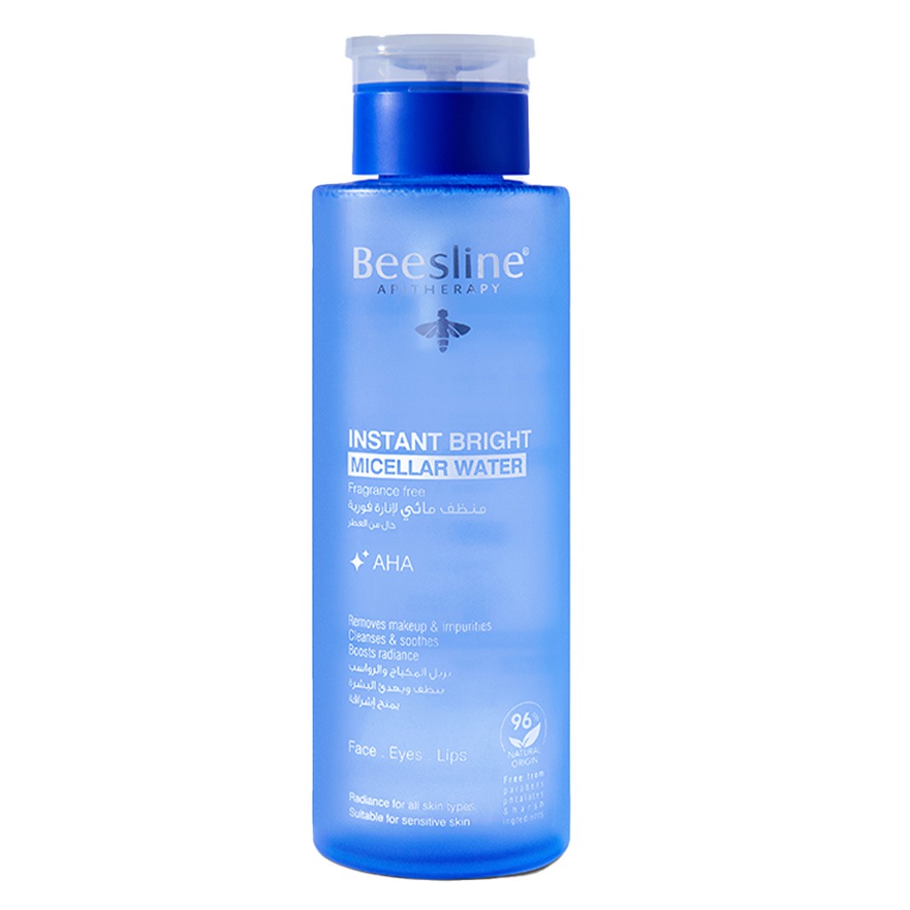 Beesline Instant Bright Fragrance Free Micellar Water for Face, Eyes & Lips 400ml - Easy Pharmacy LLC