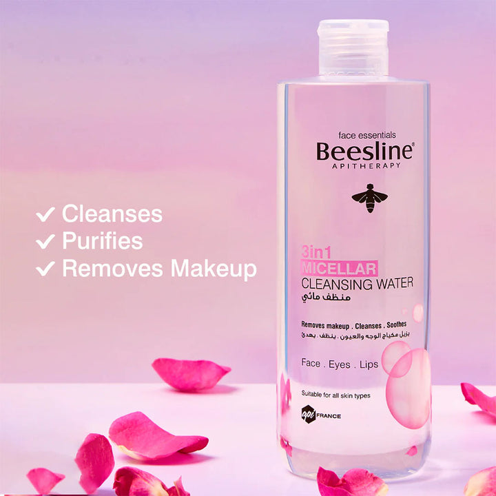 Beesline 3-In-1 Fragrance Free Micellar Cleansing Water for Face, Eyes & Lips 400ml - Easy Pharmacy LLC