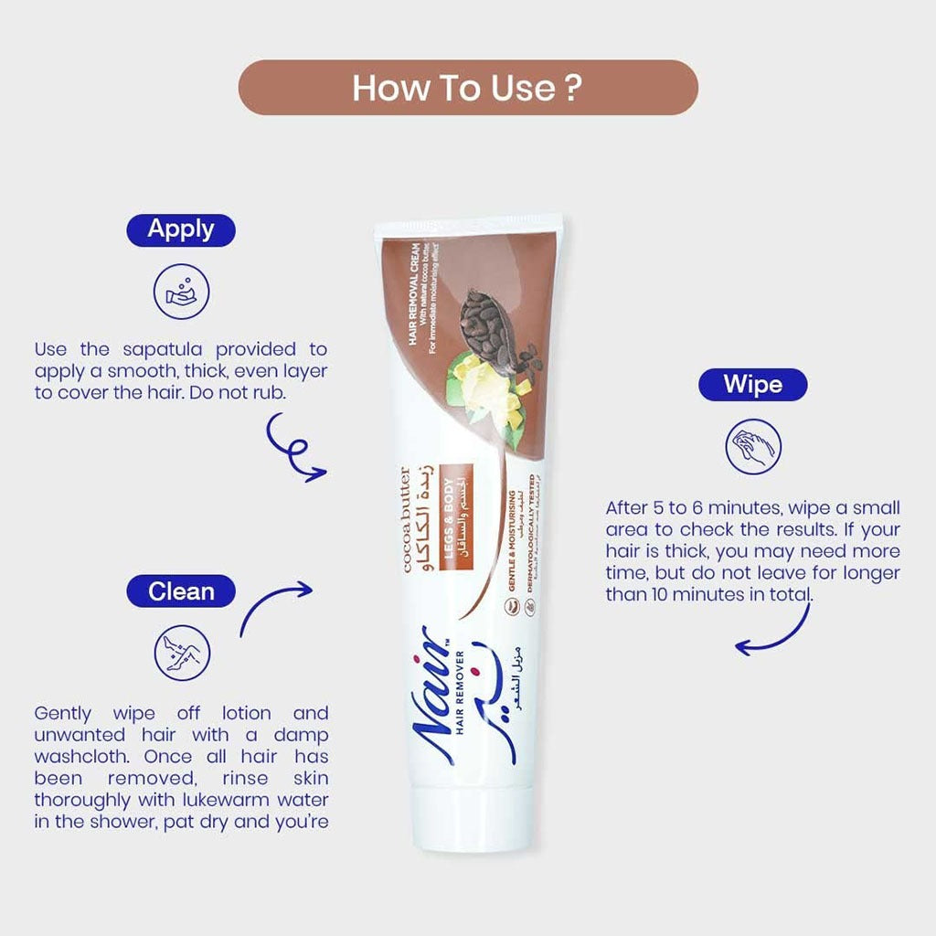 Nair Hair Removal Cream With Natural Cocoa Butter 110ml - Easy Pharmacy LLC