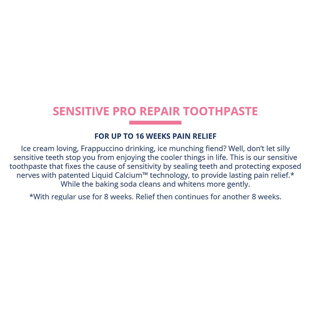 Arm & Hammer Sensitive Pro Repair Sensitive Teeth Toothpaste With Liquid Calcium 75ml - Easy Pharmacy LLC