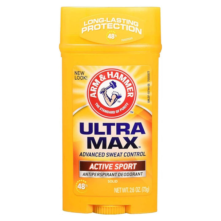 Arm & Hammer UltraMax Solid 48H Antiperspirant Deodorant Stick, Active Sport 73g - Easy Pharmacy LLC