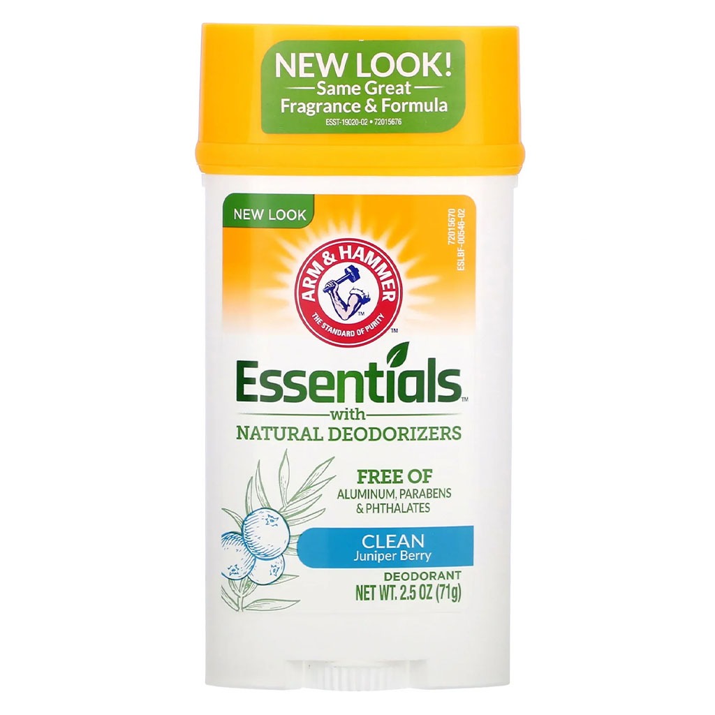 Arm & Hammer Essentials Solid Aluminium Free Deodorant With Natural Deodorizers, Clean 71g - Easy Pharmacy LLC