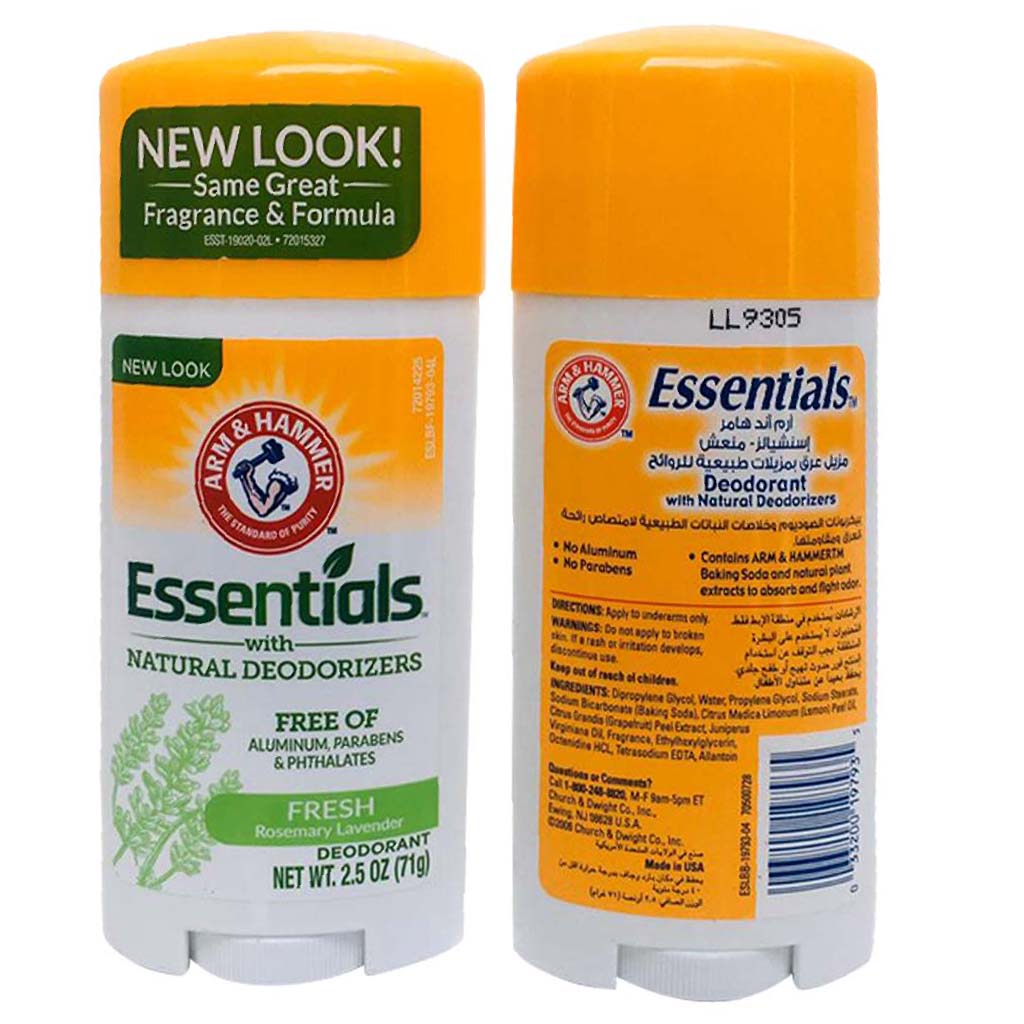 Arm & Hammer Essentials Solid Aluminium Free Deodorant With Natural Deodorizers, Fresh 71g - Easy Pharmacy LLC