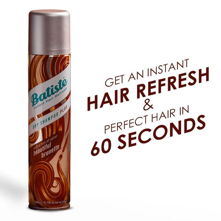 Batiste Instant Hair Refresh Dry Shampoo With A Hint Of Colour Beautiful Brunette 200ml - Easy Pharmacy LLC