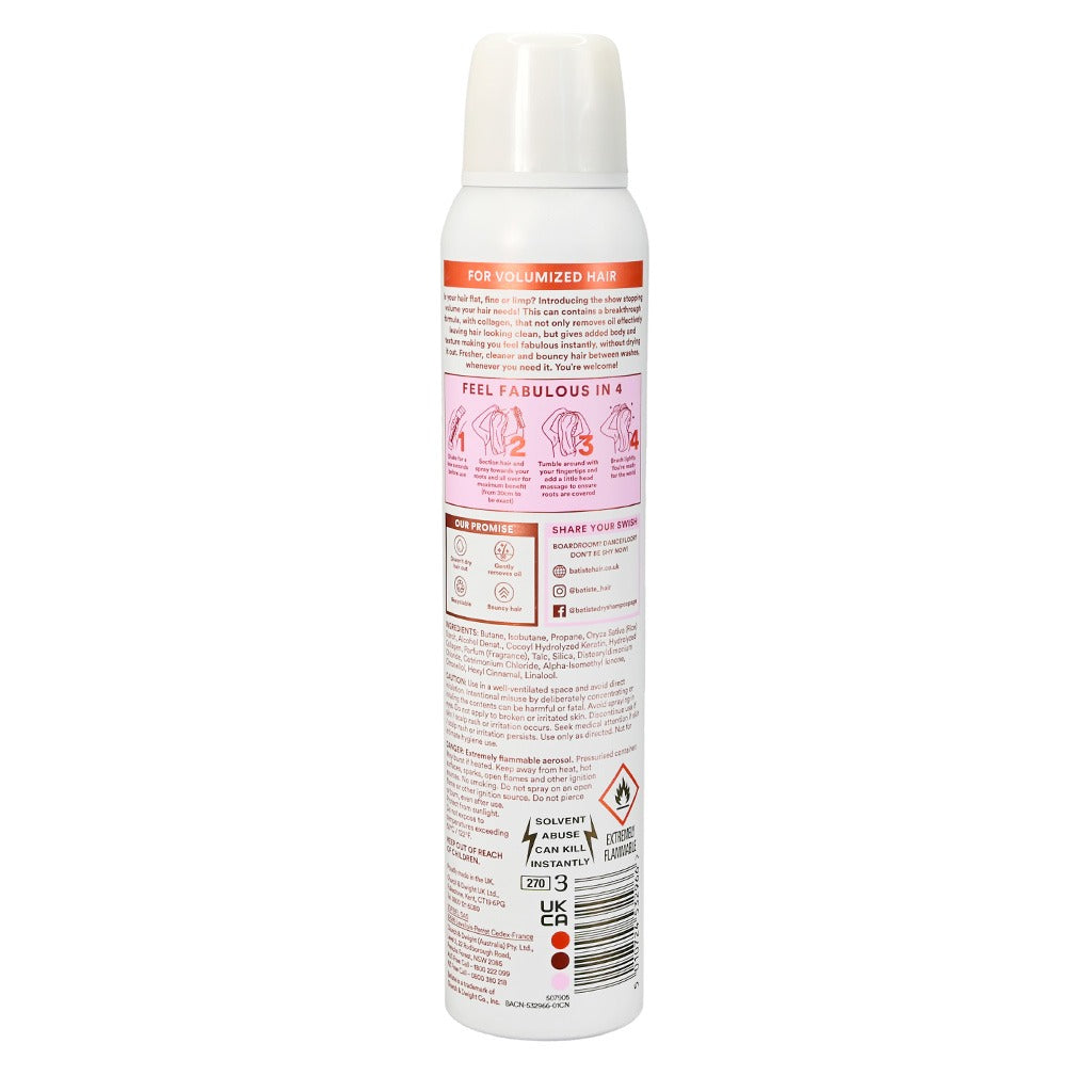 Batiste Instant Hair Refresh Dry Shampoo Volume 200ml - Easy Pharmacy LLC