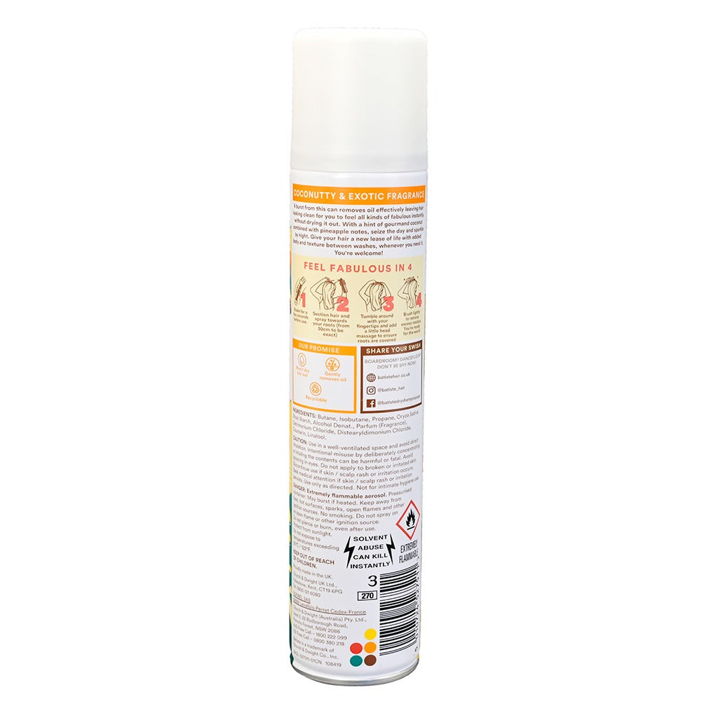 Batiste Instant Hair Refresh Dry Shampoo Tropical 200ml - Easy Pharmacy LLC