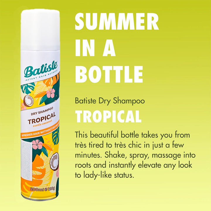 Batiste Instant Hair Refresh Dry Shampoo Tropical 200ml - Easy Pharmacy LLC