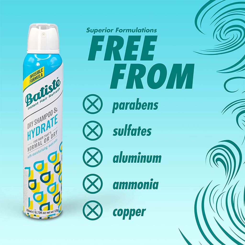 Batiste Instant Hair Refresh Dry Shampoo Hydrate 200ml - Easy Pharmacy LLC