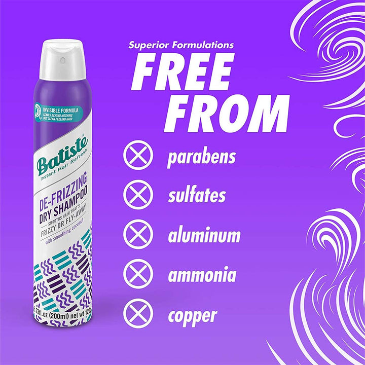 Batiste Instant Hair Refresh Dry Shampoo De-Frizz 200ml - Easy Pharmacy LLC