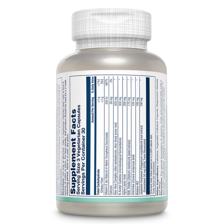 Solaray Total Cleanse Liver Fat Capsule For Liver Detoxification, Pack of 90's - Easy Pharmacy LLC