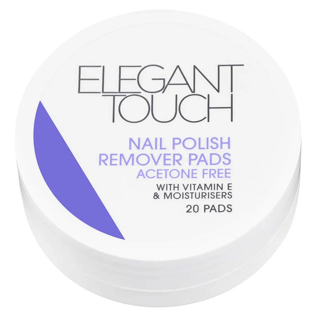 Elegant Touch Acetone Free Nail Polish Remover Pads, Pack of 20's - Easy Pharmacy LLC