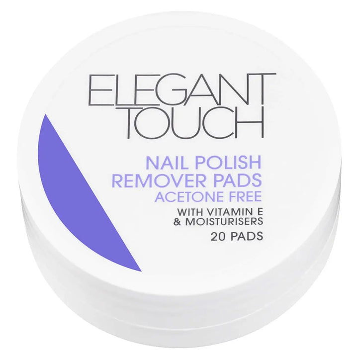 Elegant Touch Acetone Free Nail Polish Remover Pads, Pack of 20's - Easy Pharmacy LLC