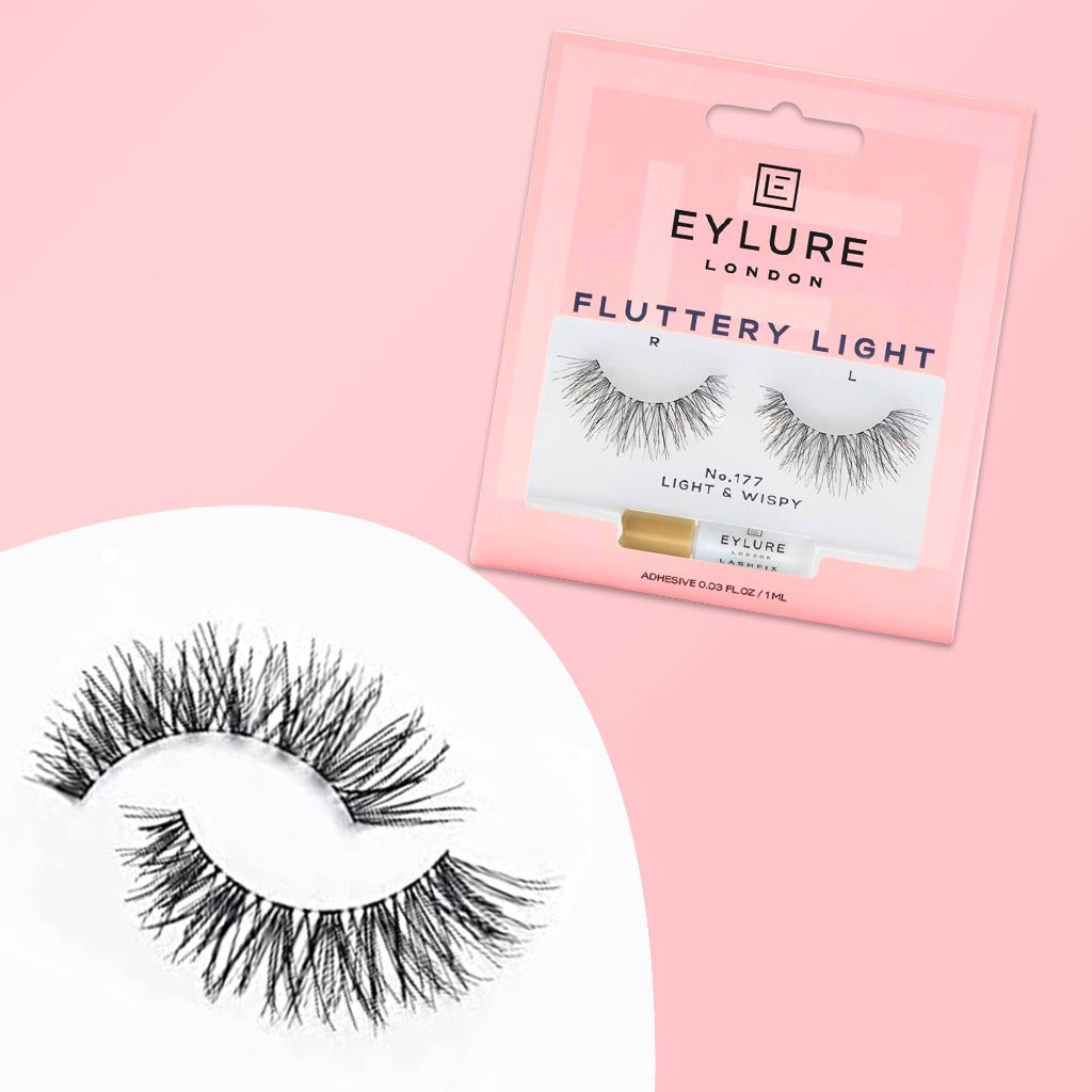 Eylure Fluttery Light False Eye Lashes No. 117 Light & Wispy, Pack of 1 pair - Easy Pharmacy LLC