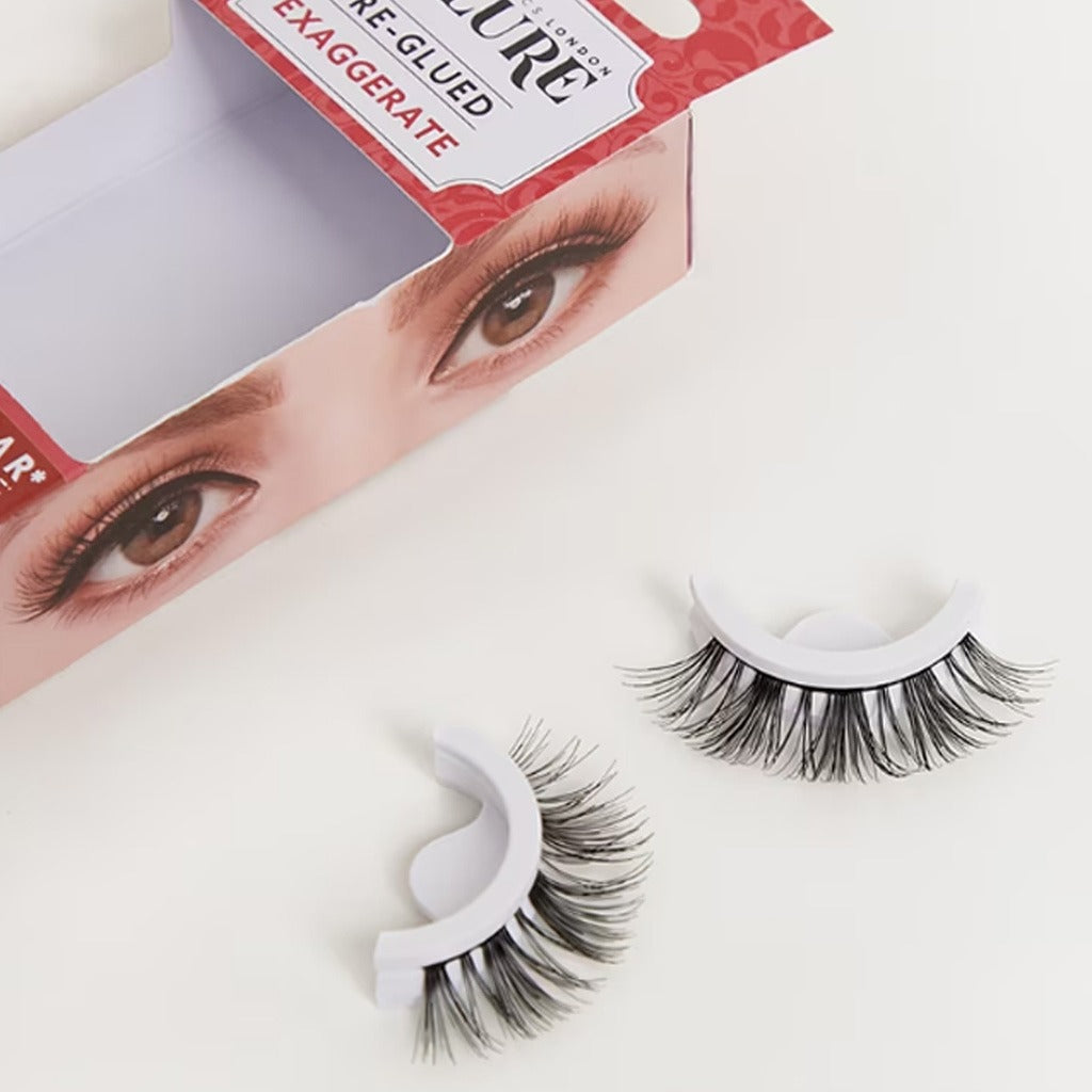 Eylure Pre-Glued False Eye Lashes 15H Wear - Exaggerate No. 141, Pack of 1 Pair - Easy Pharmacy LLC