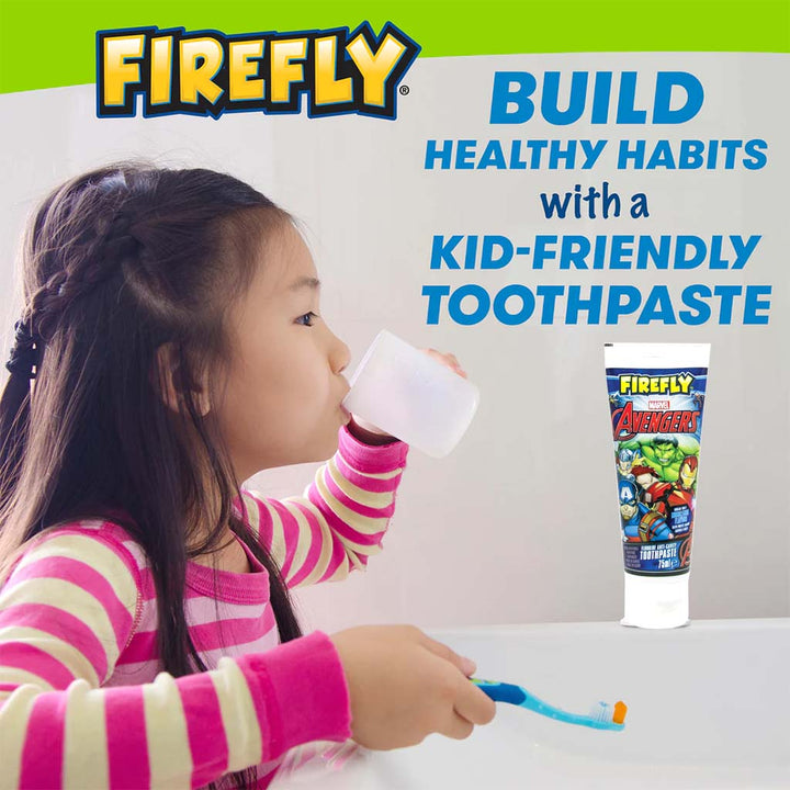 Firefly Avengers Kids Anti-Cavity Fluoride Toothpaste, Bubblegum Flavour 75ml - Easy Pharmacy LLC