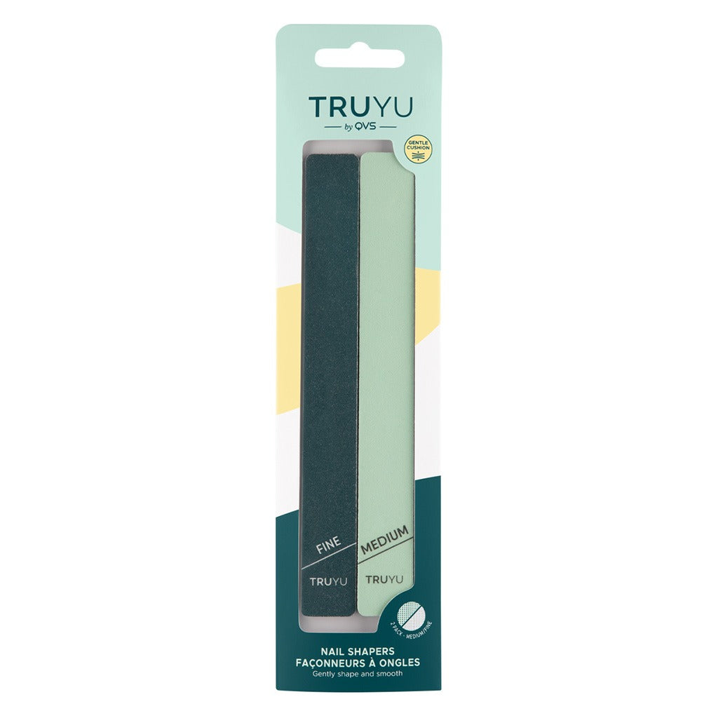 QVS Truyu Nail File Set To Shape And Smooth, Pack of 2's - Easy Pharmacy LLC