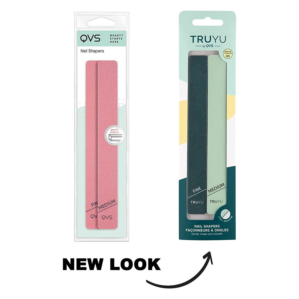 QVS Truyu Nail File Set To Shape And Smooth, Pack of 2's - Easy Pharmacy LLC