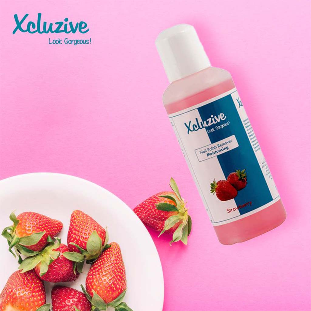 Xcluzive Moisturizing Nail Polish Remover with Strawberry Fragrance 120ml - Easy Pharmacy LLC