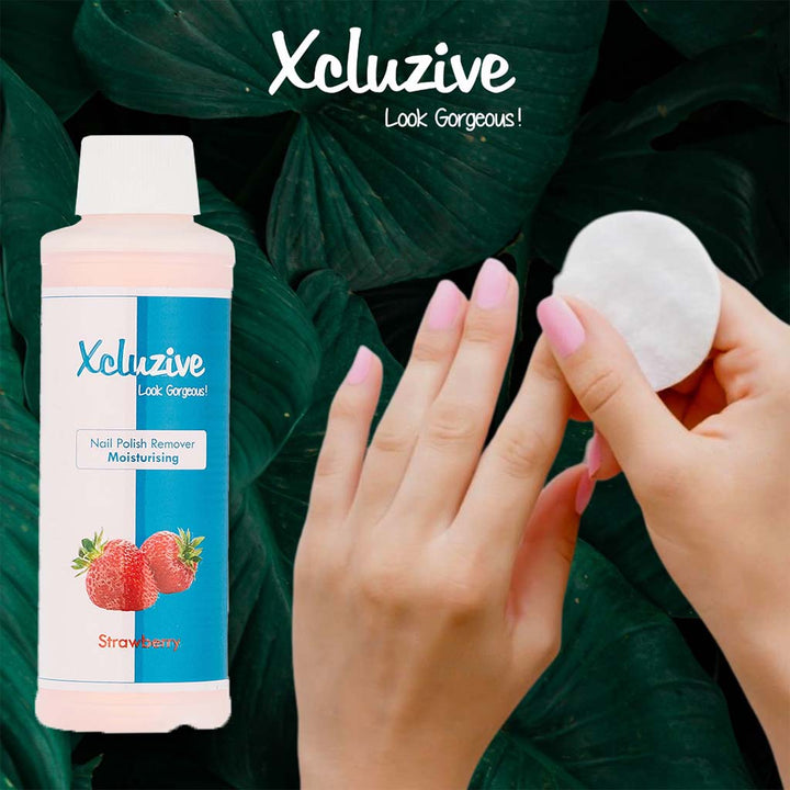 Xcluzive Moisturizing Nail Polish Remover with Strawberry Fragrance 120ml - Easy Pharmacy LLC