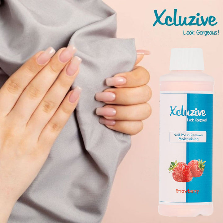 Xcluzive Moisturizing Nail Polish Remover with Strawberry Fragrance 120ml - Easy Pharmacy LLC