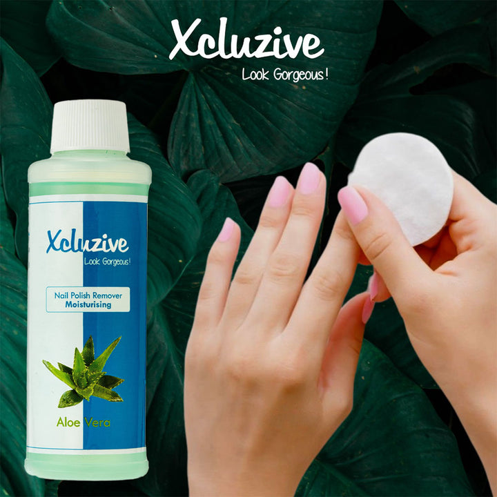 Xcluzive Nail Polish Remover With Moisturizing Aloe Vera 120ml - Easy Pharmacy LLC
