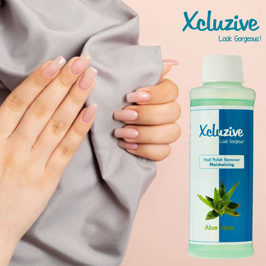 Xcluzive Nail Polish Remover With Moisturizing Aloe Vera 120ml - Easy Pharmacy LLC