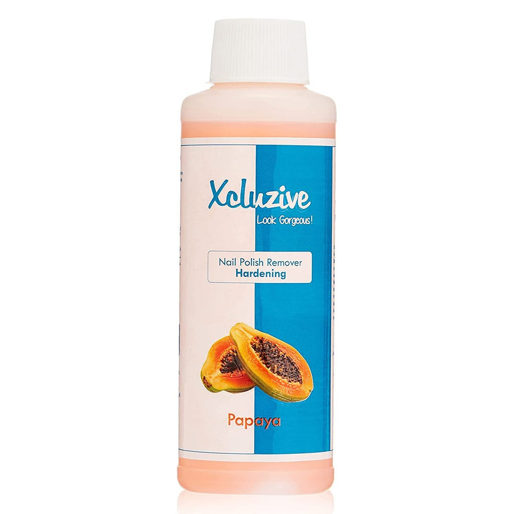 Xcluzive - Hardening Nail Polish Remover With Papaya Fragrance 120ml - Easy Pharmacy LLC