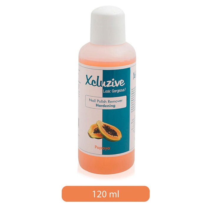 Xcluzive - Hardening Nail Polish Remover With Papaya Fragrance 120ml - Easy Pharmacy LLC