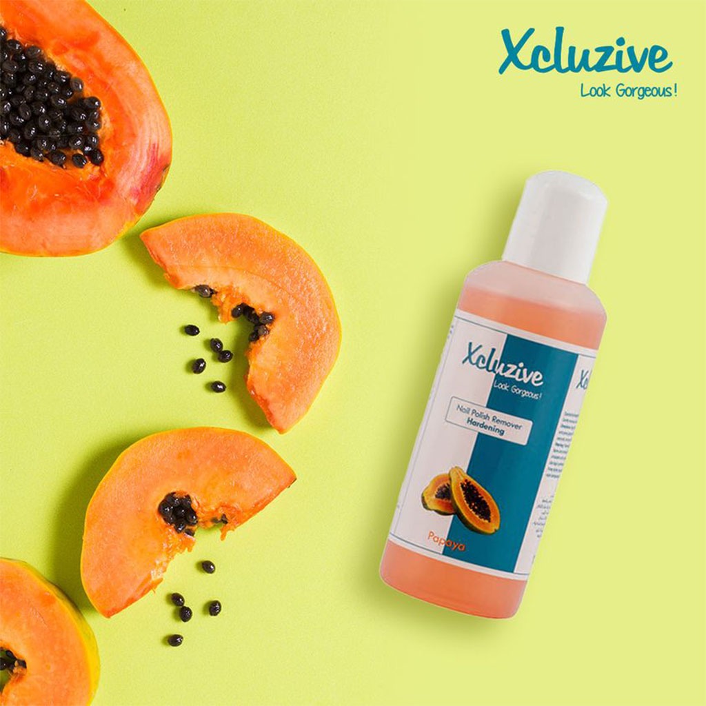 Xcluzive - Hardening Nail Polish Remover With Papaya Fragrance 120ml - Easy Pharmacy LLC