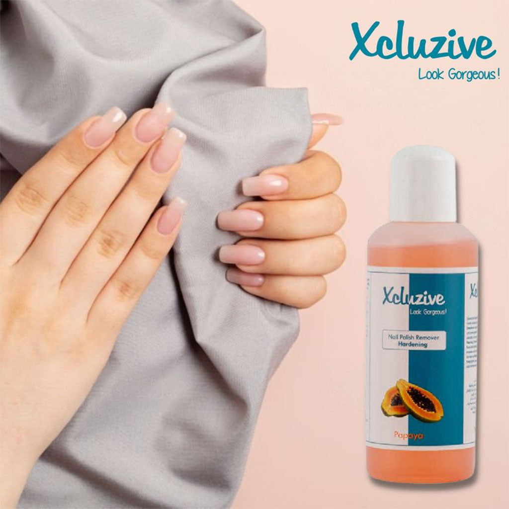 Xcluzive - Hardening Nail Polish Remover With Papaya Fragrance 120ml - Easy Pharmacy LLC