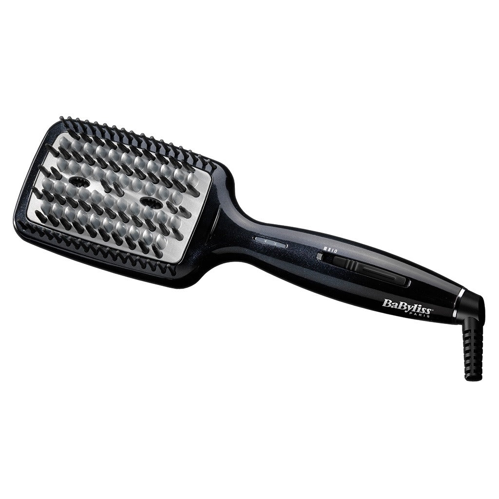 Babyliss Fast Smoothing Heated Hair Straightening & Styling Brush With 3D Technology, Advanced Ceramic Heating & Adjustable Temperature Settings- Black HSB101SDE - Easy Pharmacy LLC