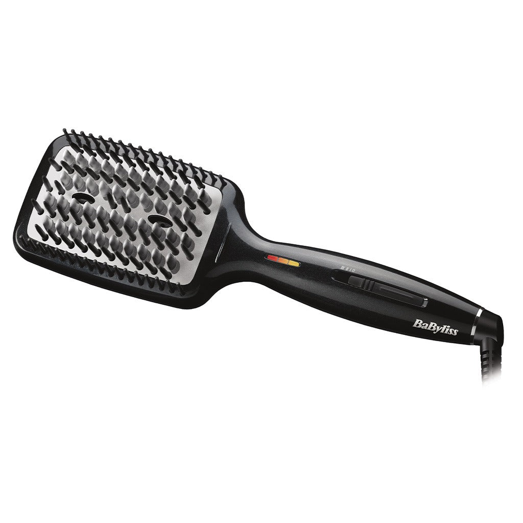 Babyliss Fast Smoothing Heated Hair Straightening & Styling Brush With 3D Technology, Advanced Ceramic Heating & Adjustable Temperature Settings- Black HSB101SDE - Easy Pharmacy LLC