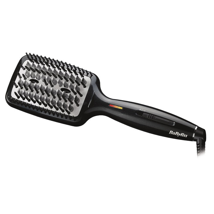 Babyliss Fast Smoothing Heated Hair Straightening & Styling Brush With 3D Technology, Advanced Ceramic Heating & Adjustable Temperature Settings- Black HSB101SDE - Easy Pharmacy LLC
