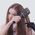Babyliss Fast Smoothing Heated Hair Straightening & Styling Brush With 3D Technology, Advanced Ceramic Heating & Adjustable Temperature Settings- Black HSB101SDE