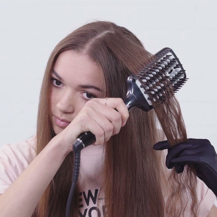 Babyliss Fast Smoothing Heated Hair Straightening & Styling Brush With 3D Technology, Advanced Ceramic Heating & Adjustable Temperature Settings- Black HSB101SDE - Easy Pharmacy LLC