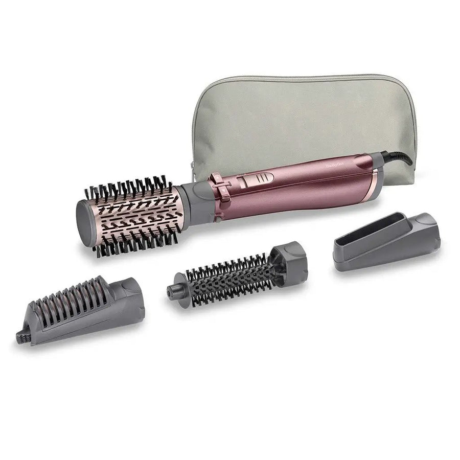 Babyliss 4-in-1 1000W Rotating Hair Straightener Brush with Pouch, Pack of 5's
