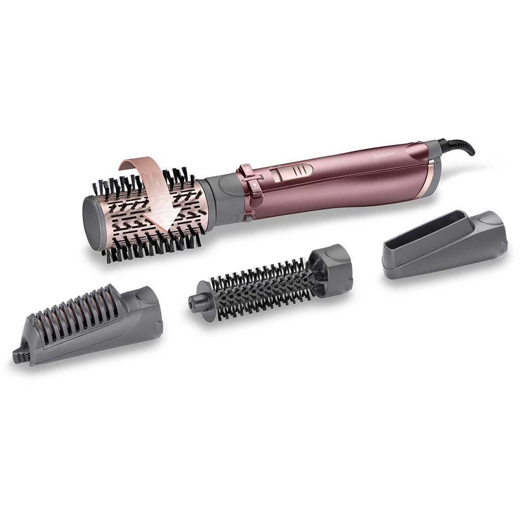 Babyliss 4-in-1 1000W Rotating Hair Straightener Brush with Pouch, Pack of 5's - Easy Pharmacy LLC
